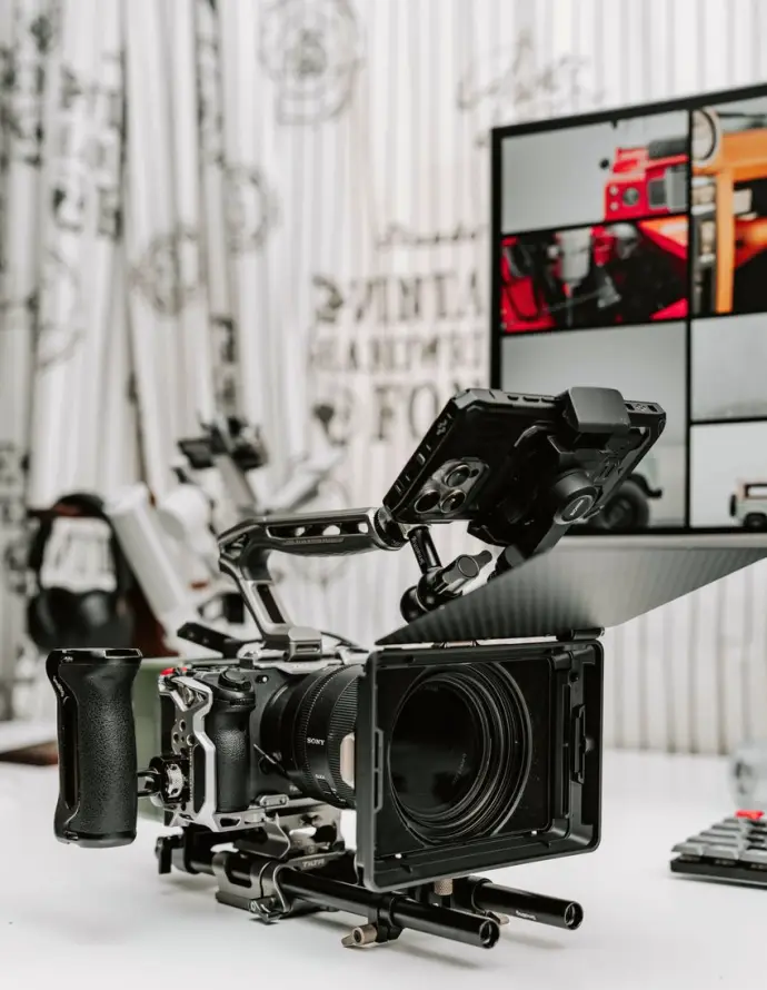 Gallery with vision mixer