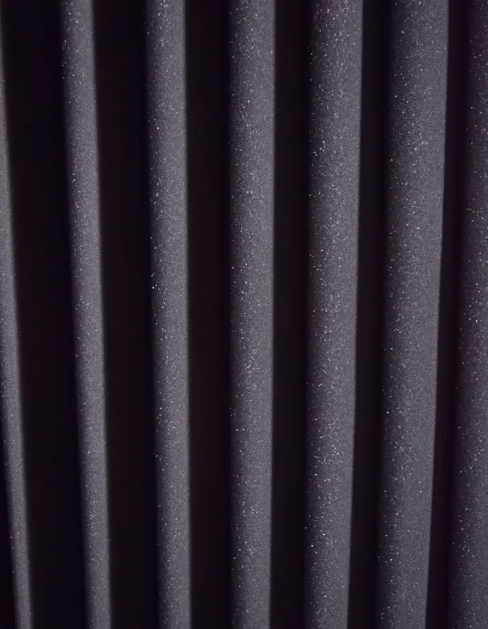 Acoustic panels on studio wall