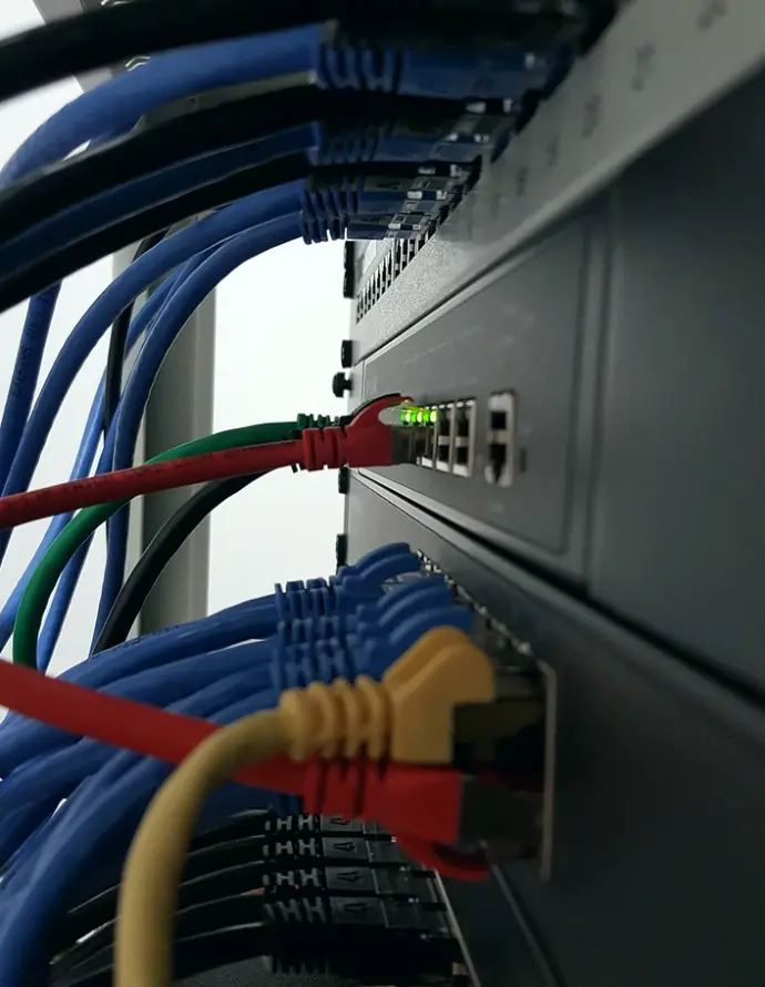Cabling and rack room